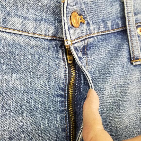 J. Crew 9" Demi‎ Bootcut Crop Jeans 33 High-rise Raw Hem Boot Jean - Picture 14 of 14